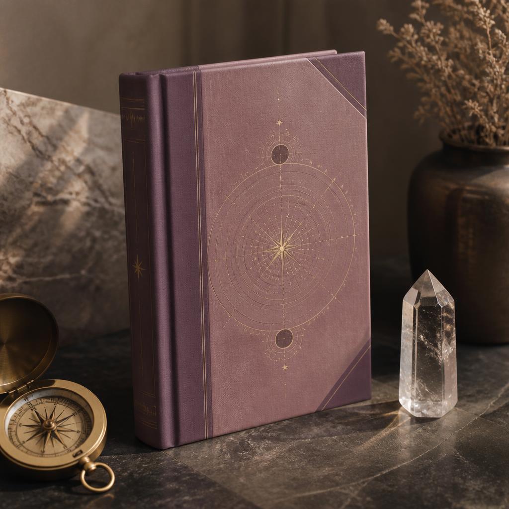 The Navigator's Almanac — a reference volume, shown as a concept mockup